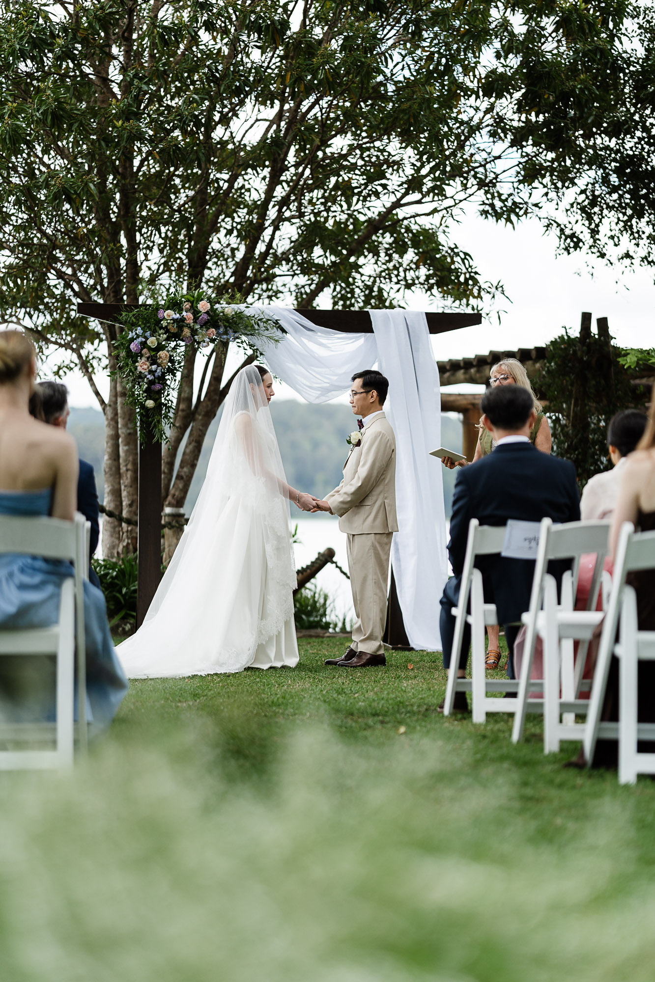 Sunshine Coast wedding photographer capturing a romantic wedding ceremony at Secrets on the Lake in Montville, Queensland. Sunshine Coast Wedding Photographer | Secrets on the Lake Wedding Ceremony, Montville